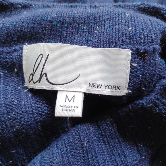 DH New York Distressed Silk Cashmere Knit Bell Sleeve Jumper Sweater - Picture 11 of 14
